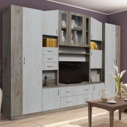 Гостиная Marcel Prod Macarena 2.9m (Craft Oak White/Craft Oak Gray)