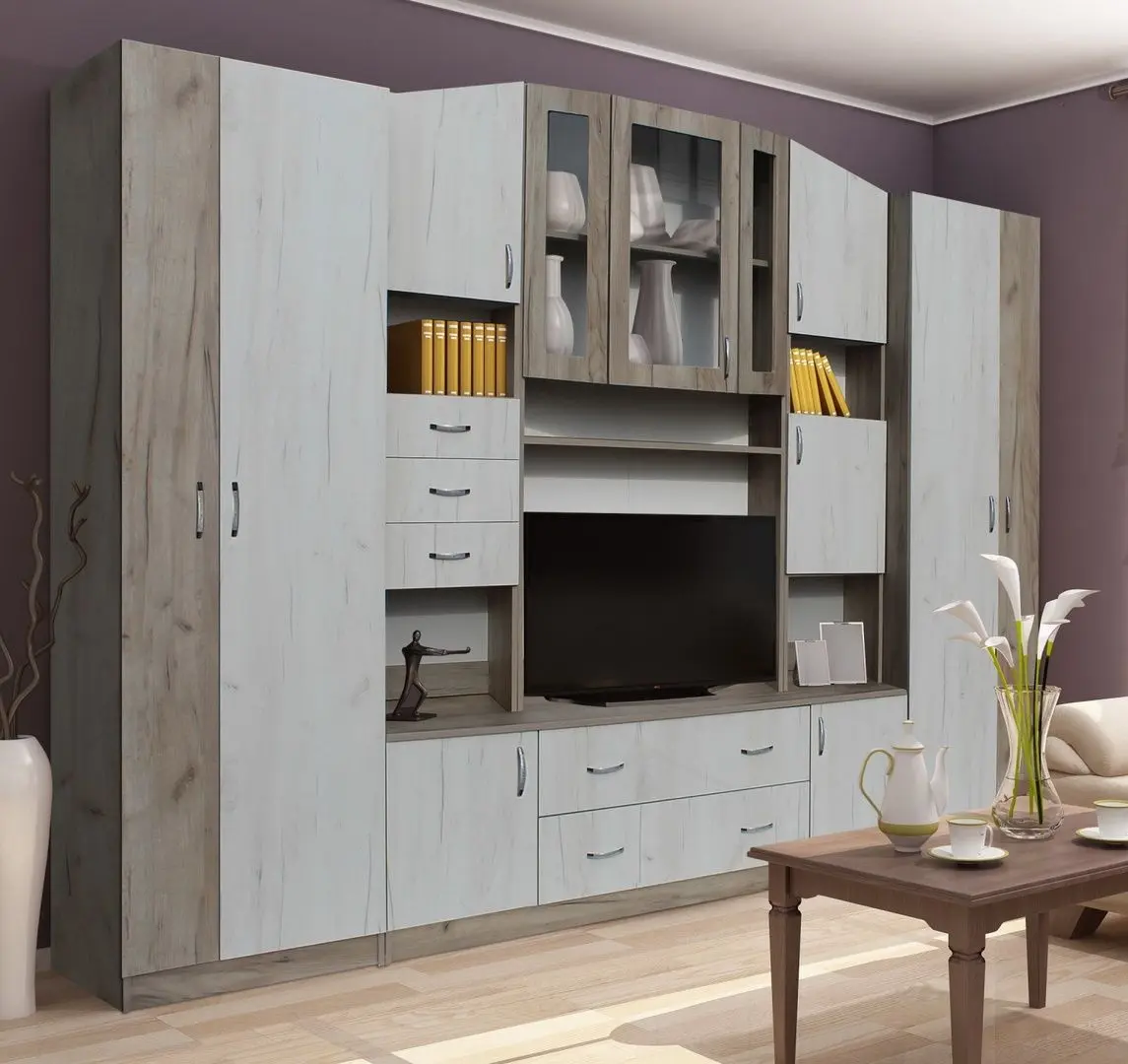 Гостиная Marcel Prod Macarena 2.9m (Craft Oak White/Craft Oak Gray)