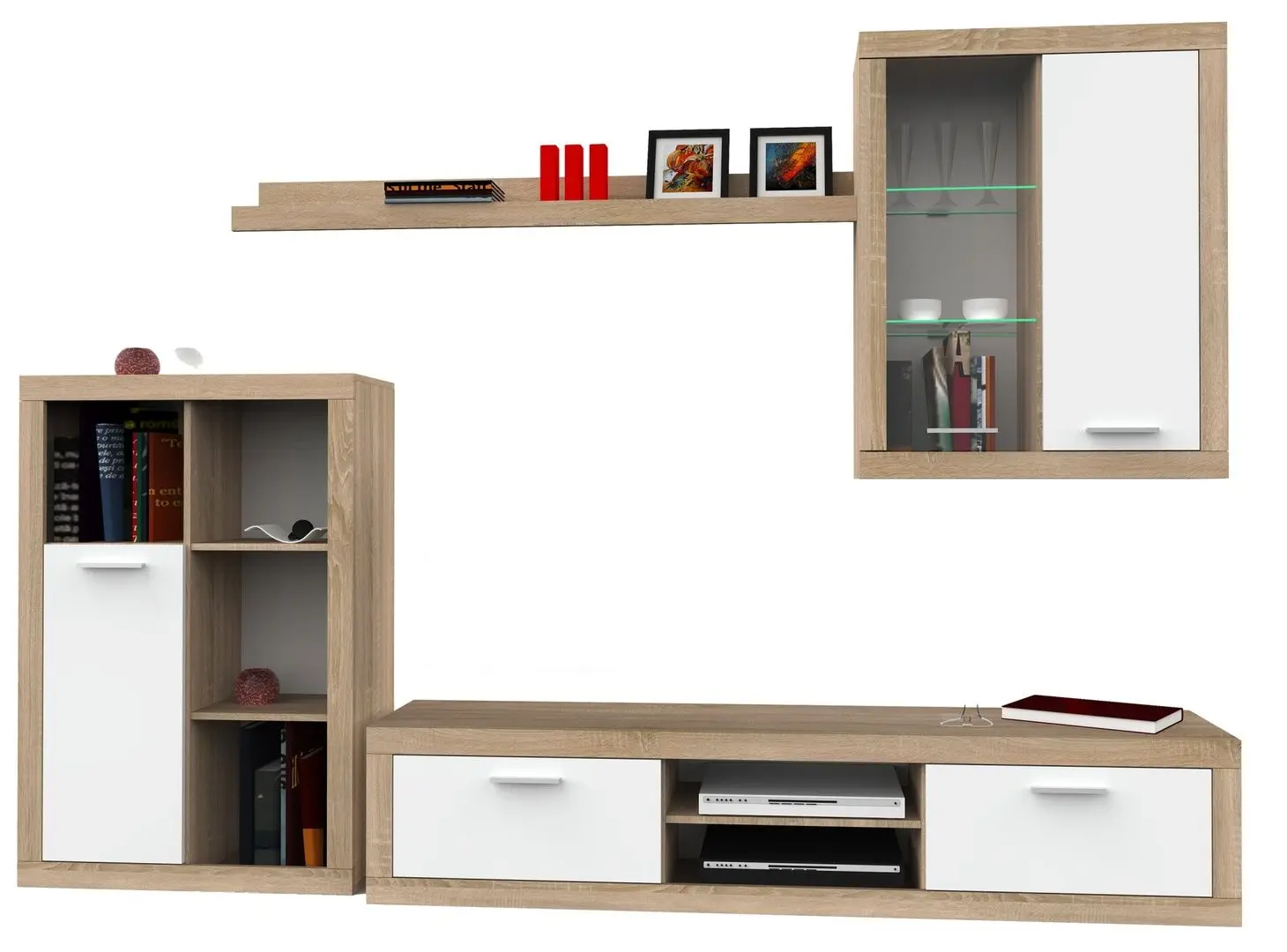 Living Marcel Prod Sunset 2.8m (Sonoma Oak/White)