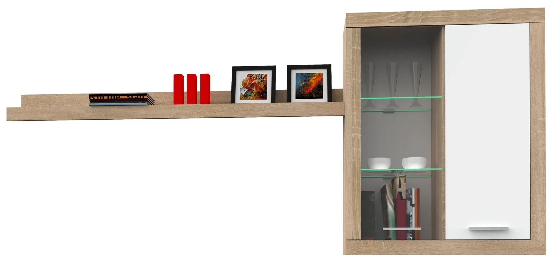 Living Marcel Prod Sunset 2.8m (Sonoma Oak/White)