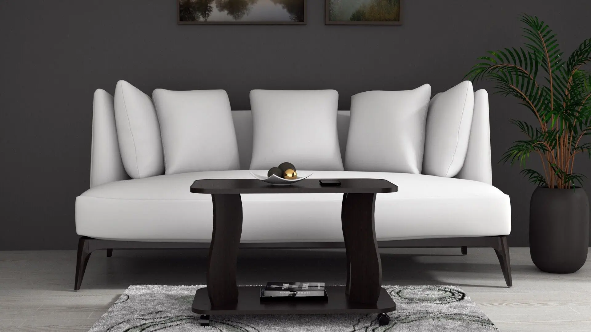 Masa pentru reviste Marcel Prod Role RO (Wenge)