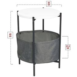 Masa pentru reviste Bofigo With Bag (White/Black) Thumb