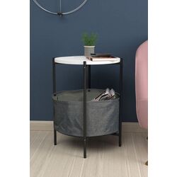 Masa pentru reviste Bofigo With Bag (White/Black)