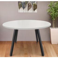 Стол DP Fusion Rondo 4 100x100 (White/Black)