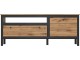 Тумба РТВ Tempo Kondela Lofta 1D1S 61x150 (Wotan Oak/Black)