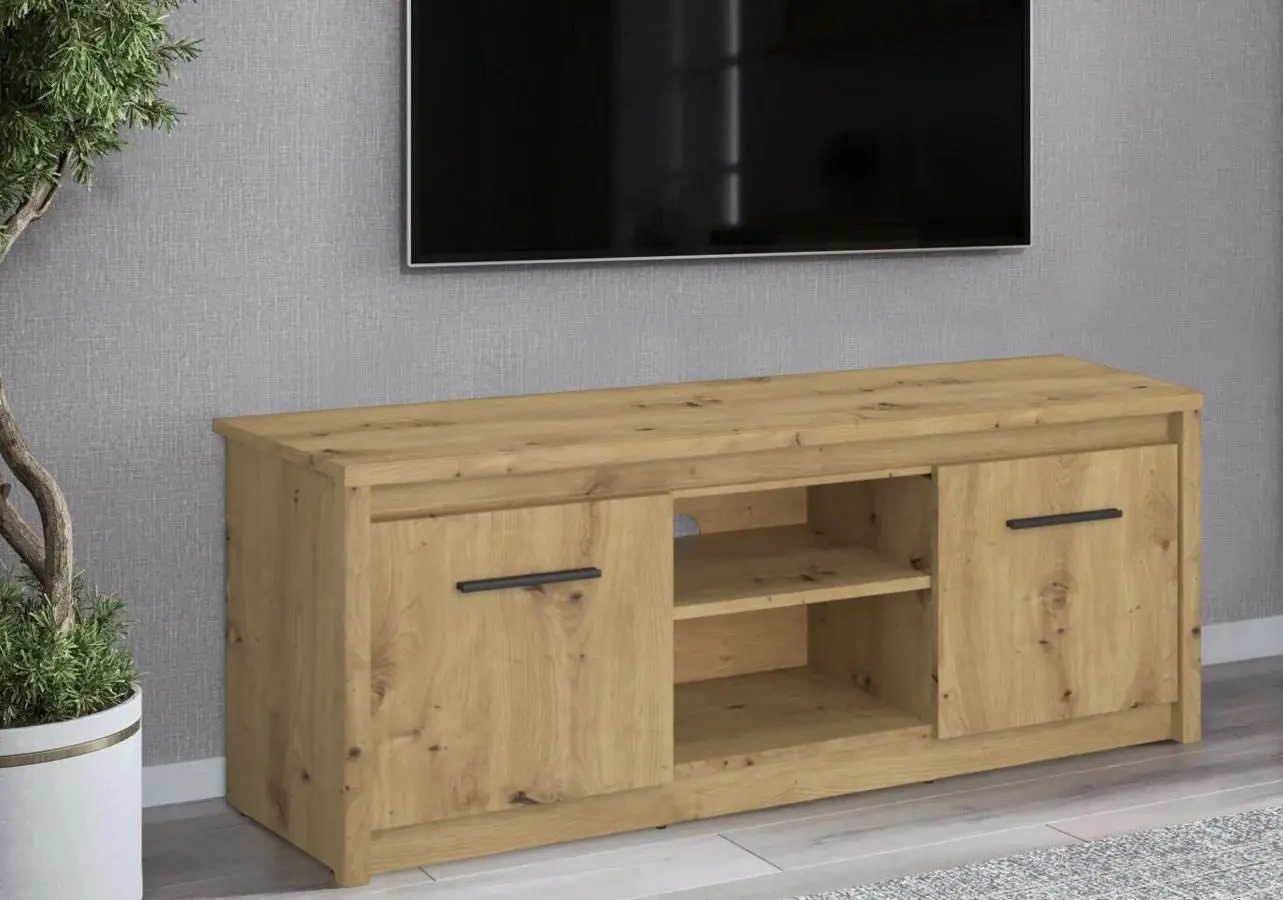 Tumba pentru TV Tempo Kondela Airon 2D 50x125 (Artisan Oak)