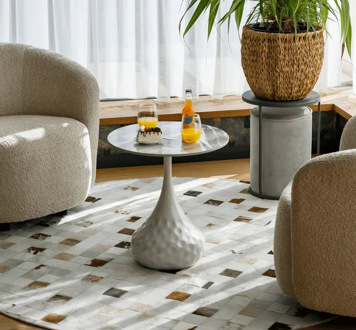 Masa pentru reviste Tempo Kondela Ebrel (White Marble)