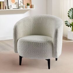 Fotoliu Tempo Kondela Preso Abriamo Boucle 04 (White/Black)