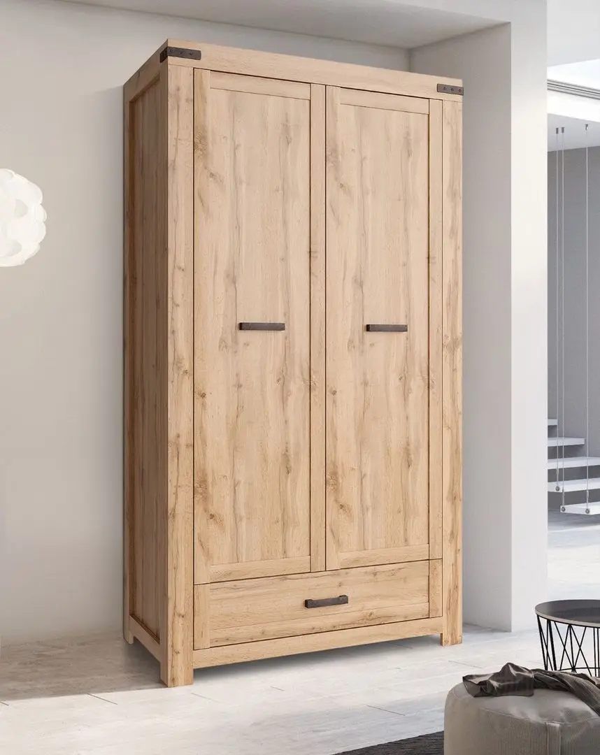 Шкаф Tempo Kondela Moratiz 2D1S (Wotan Oak)