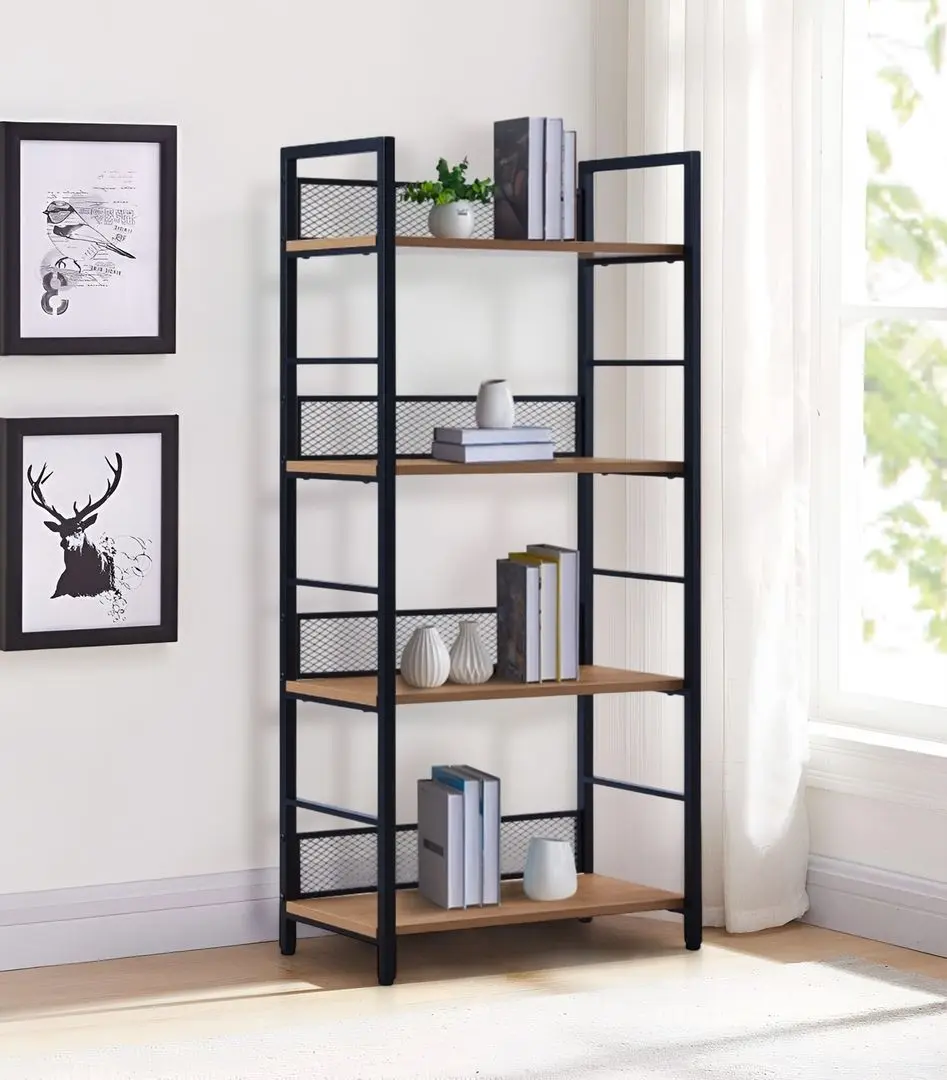 Etajera Tempo Kondela Keler Tip 1 (Black/Oak)