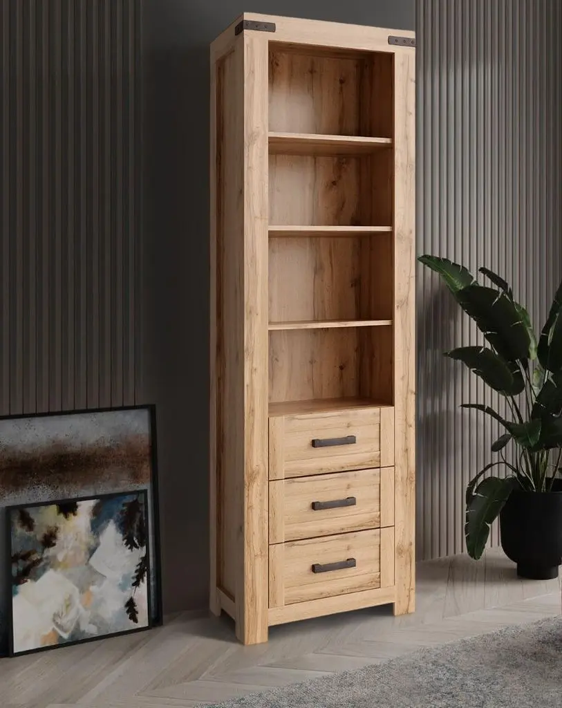 Стеллаж Tempo Kondela Moratiz 3S (Wotan Oak)