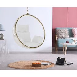 Кресло подвесное Tempo Kondela Bubble New Tip 1 106 (Transparent/Golden/White)