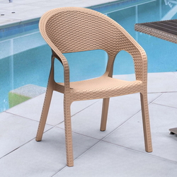 Scaun de gradina ModaLife Garden Rattan (Cappuccino)