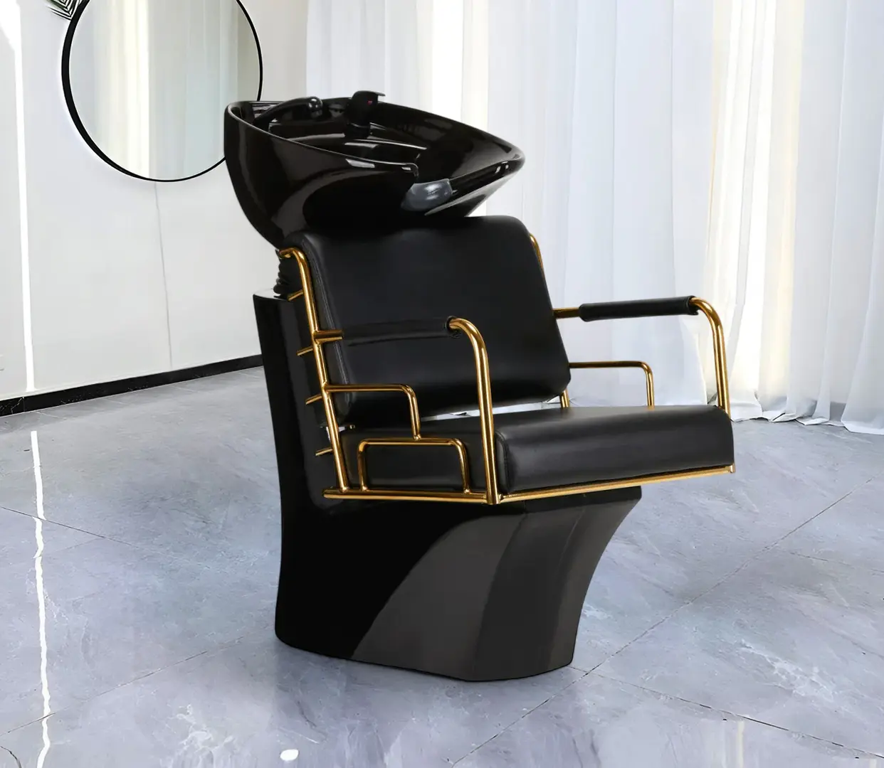 Scafa pentru frizerie Gabbiano Prato (Black/Gold)