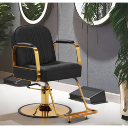 Fotoliu de coafor Gabbiano Acri (Black/Gold)