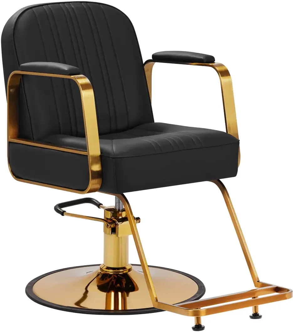 Fotoliu de coafor Gabbiano Acri (Black/Gold)