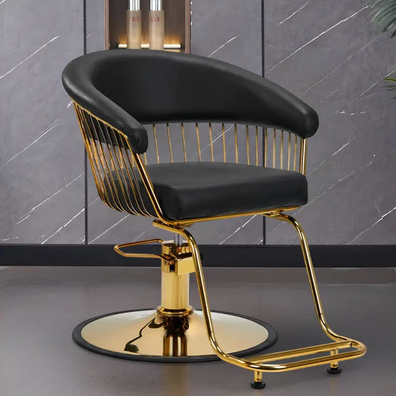 Fotoliu de coafor Hair System Lille 147955 (Black/Gold)