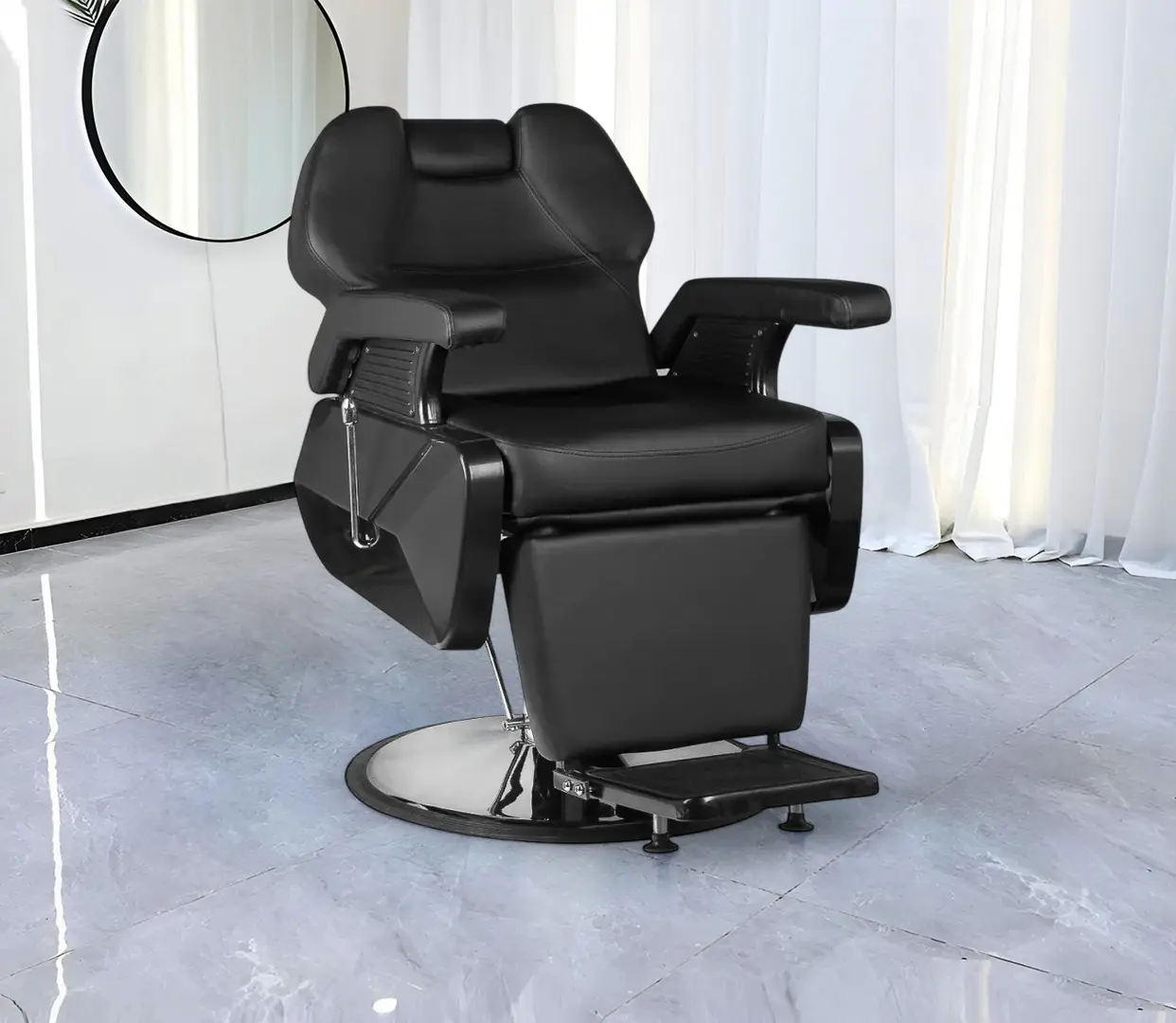 Fotoliu de coafor Hair System New York (Black)