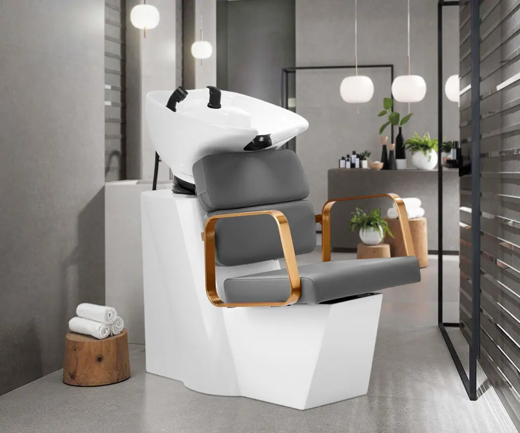 Scafa pentru frizerie Gabbiano Porto-GM (Grey/White/Gold)