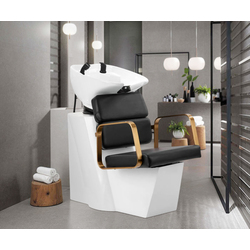 Scafa pentru frizerie Gabbiano Porto-GM (Black/White/Gold)