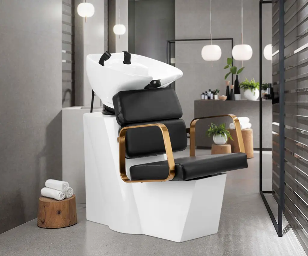 Scafa pentru frizerie Gabbiano Porto-GM (Black/White/Gold)