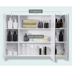 Dulap cu oglinda Kleankin 834-416WT (White) Thumb