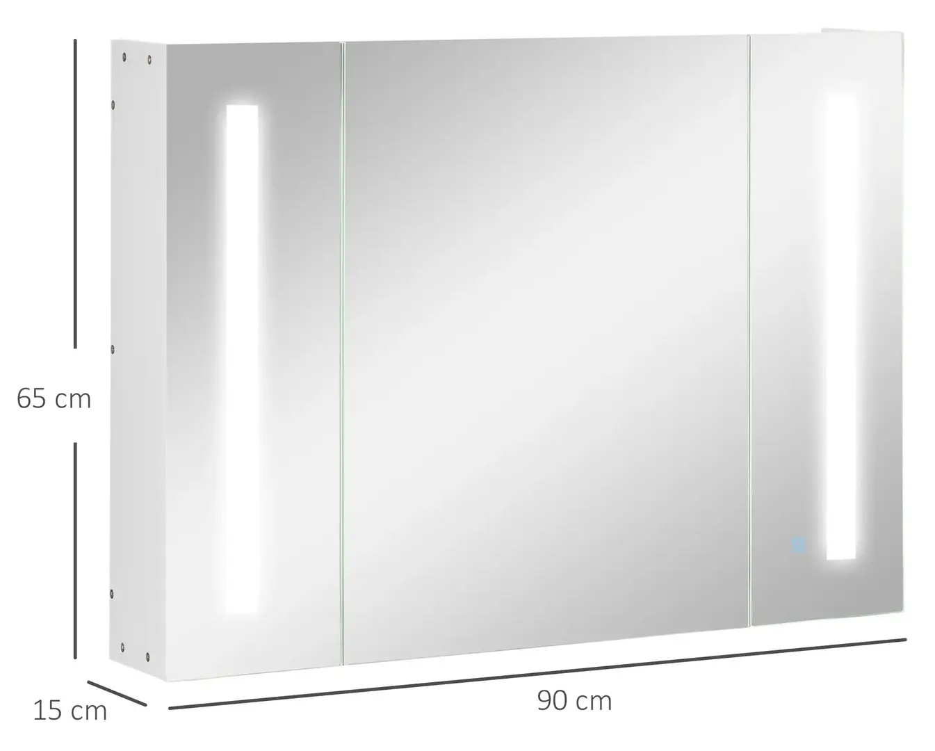 Dulap cu oglinda Kleankin 834-416WT (White)