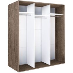 Dulap-cupe Modern Braun Top 3 179x210x60 1 oglinda/2 PAL (Vintage Oak) Thumb