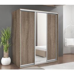 Dulap-cupe Modern Braun Top 3 179x210x60 1 oglinda/2 PAL (Vintage Oak)