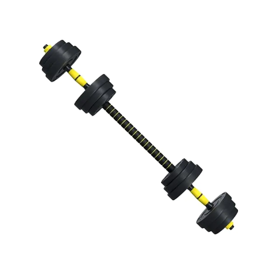 Гантели-штанга 2в1 FitTronic FG20 20kg (Black/Yellow)