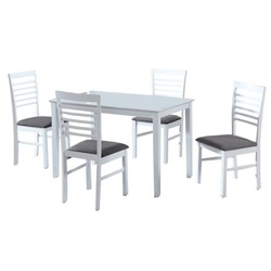 Set de sufragerie Mobhaus Brisbo 1+4 (White/Gray) Thumb