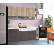 Кухня Modern Monro 2.0m (Grey Craft Oak/White Gloss/Asphalt)