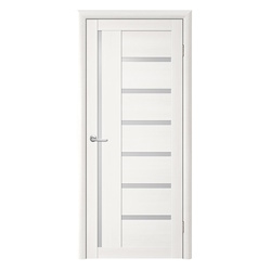 Usa de interior Luxdoors Ecotex Trend T-3 Bianca Matte Glass 800mm (White Oak)