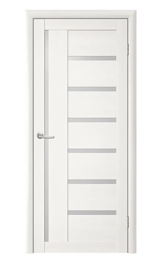 Usa de interior Luxdoors Ecotex Trend T-3 Bianca Matte Glass 800mm (White Oak)