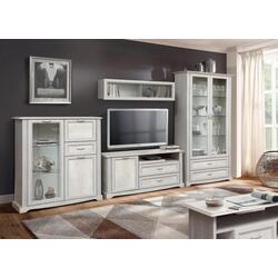 Полка навесная Олмеко Сохо 32.18 (Бетон Пайн Белый/Бетон Пайн Патина) Thumb