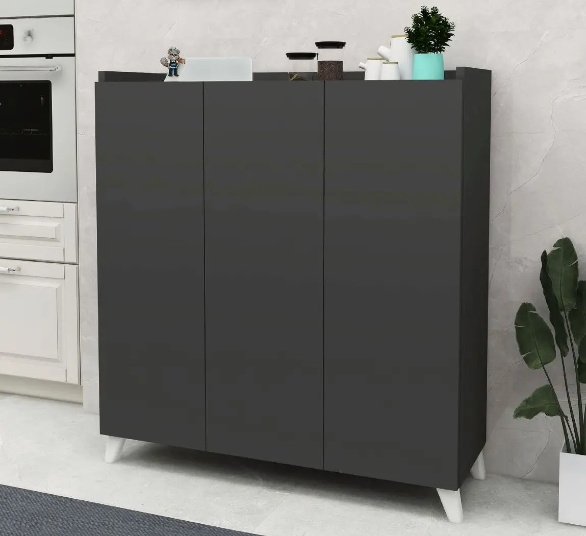 Tumba Fabulous Multifunctional Cabinet With 3 Doors (Anthracite)