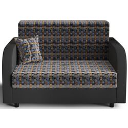 Диван Space Meble Amerykanka Twice 120 Plecionka/Rainbow 27 (Multicolor/Graphite) Thumb