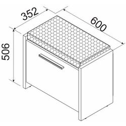 Тумба-банкетка Ambianta Solaris 0.6 Thumb