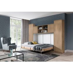 Set mobilier New Elegance Basic BS-P-H-120 + BS-SZ-S + BS-SZ-P + BS-N Horizontal 120x200 (Sonoma Oak Light)