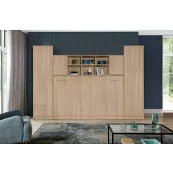 Set mobilier New Elegance Basic BS-P-H-120 + BS-SZ-S + BS-SZ-P + BS-N Horizontal 120x200 (Sonoma Oak Light) Thumb