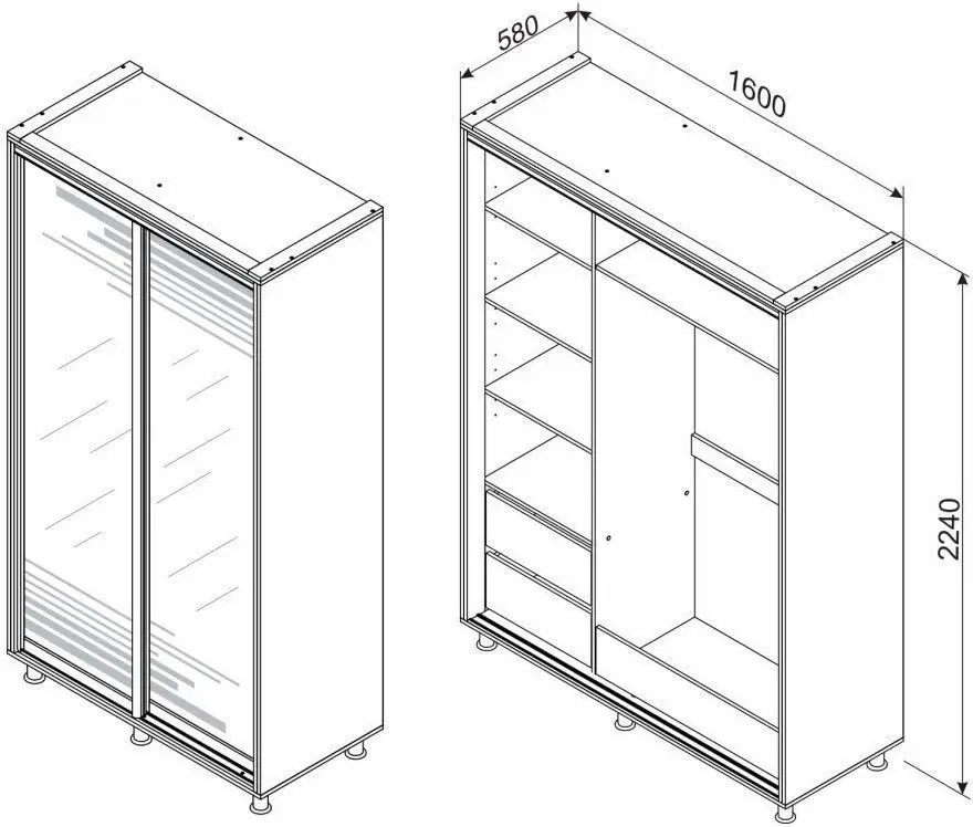 Dulap-cupe Ambianta Venus 1.6
