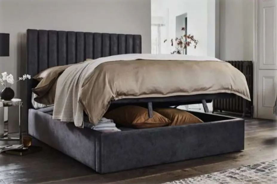 Кровать Monessa Model-4 160x200 с подъемным механизмом Babyface 08 (Anthracite) - 3