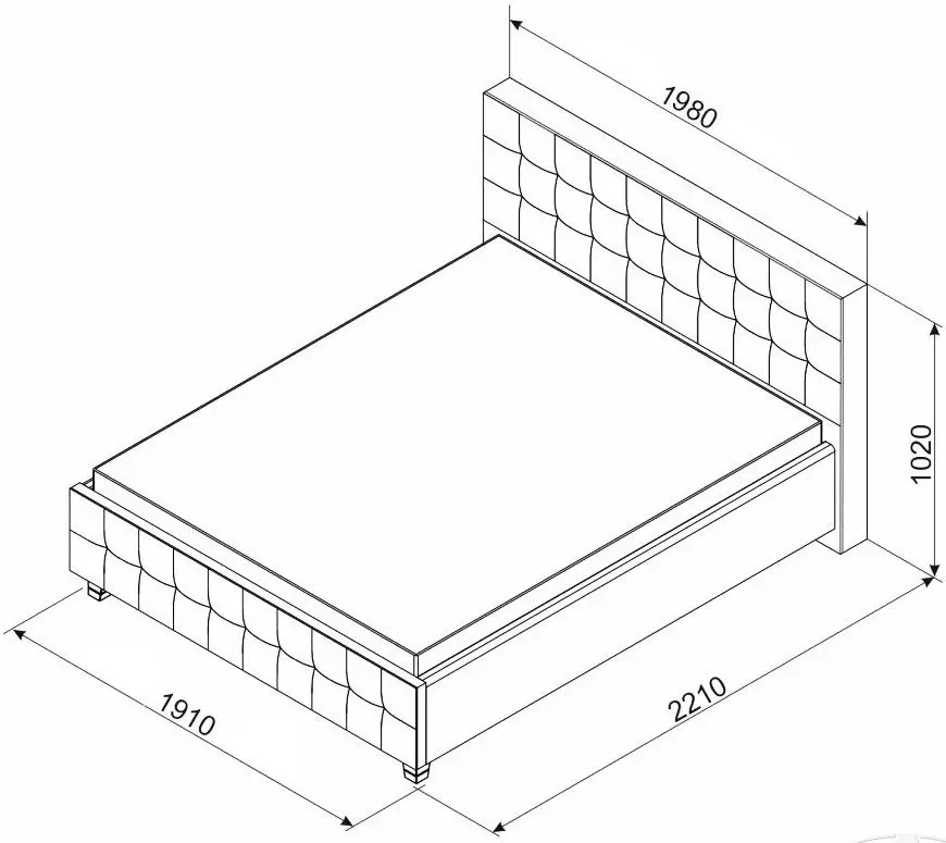 Кровать Ambianta Rio 180x200