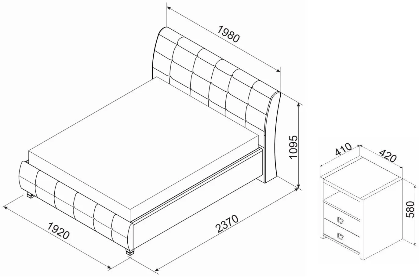 Pat + Noptiere Ambianta Samba 1.8 (Bej)