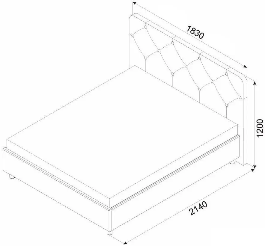 Кровать Ambianta Cristal 160x200