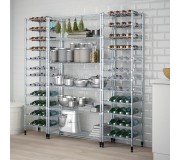 Etajera Ikea Omar 3 sectiuni/polite 187x36x181 (Inox)