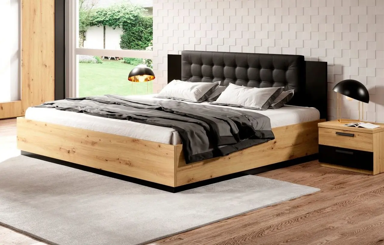 Кровать Helvetia Sigma 24RCLI51 подъемный механизм 160x200 (Artisan Oak/Black Matt)