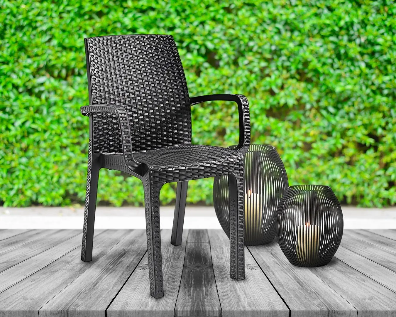 Scaun de gradina Bica Verona Armchair (Graphite)