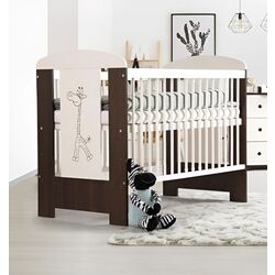 Patuc Klups Little Giraffe + saltea Confort II 8cm (Wenge)