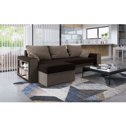 Canapea de colt Space Meble Jork Mikrofaza 20/Mikrofaza 05 (Brown/Beige) Thumb